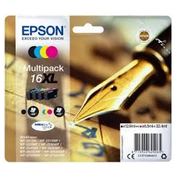 Epson Inkjet Cart.  Μultipack SET 4 Black+Color 16XL