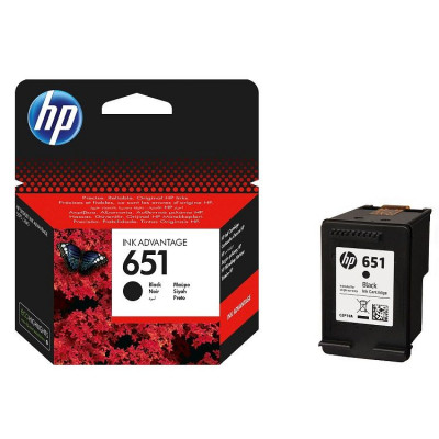 Hewlett Packard-Inkjet Cartridge-CP210AE Black # No 651 