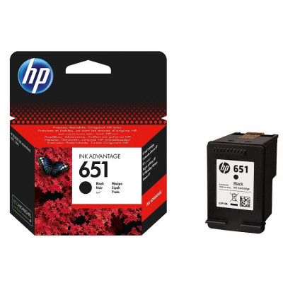 Hewlett Packard-Inkjet Cartridge-CP210AE Black # No 651 