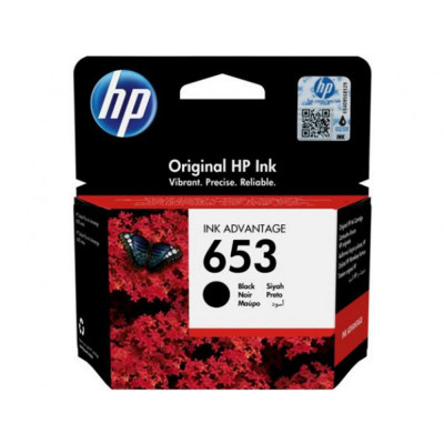 Hewlett Packard-Inkjet Cartridge  3YM75AE Black No 653