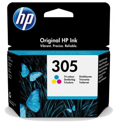 Hewlett Packard-Inkjet Cartridge- 3YM60AE tri-color # 305