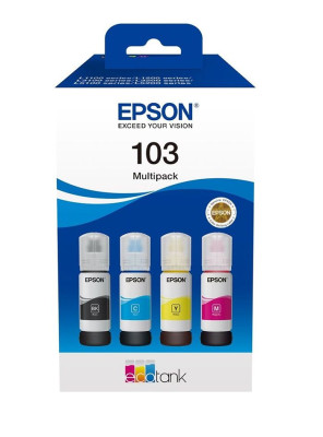 Epson - Inkjet bottle multipack 4 colors C13T00S14A # 103 
