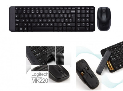 Πληκτρολόγιο & Ποντίκι Ασύρματα  - Logitech mk 220 