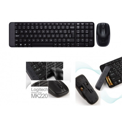 Πληκτρολόγιο & Ποντίκι Ασύρματα  - Logitech mk 220 