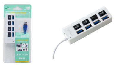Hub Usb 3.0 σε 4 Ports Usb με ON-OFF