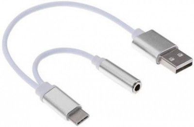 Μετατροπέας (Adaptor) απο usb  type-C σε 3,5mm audio και Usb 