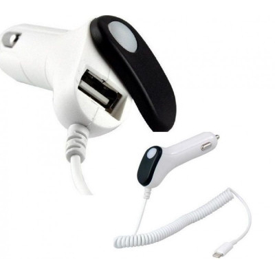 Φορτιστής αυτοκινήτου 12 volt συσκευών apple με θύρα usb 